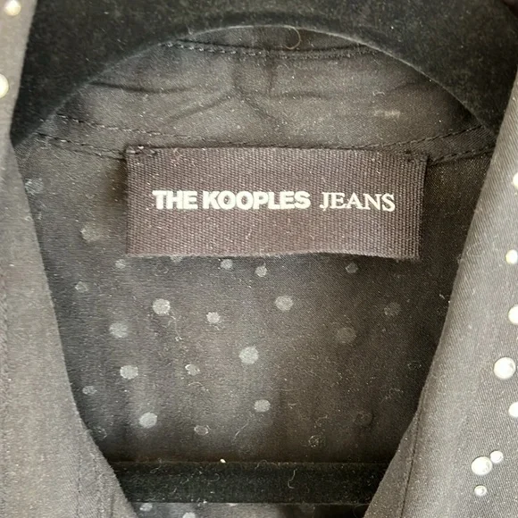 The Kooples Black Studded Sleeveless Shirt - Picture 5 of 10